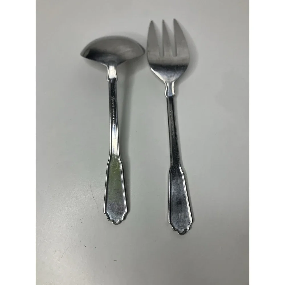 Stanley Roberts Rogers Co. Norcrest-Brentwood Stainless Steel Ladle & Srvg‎ Fork